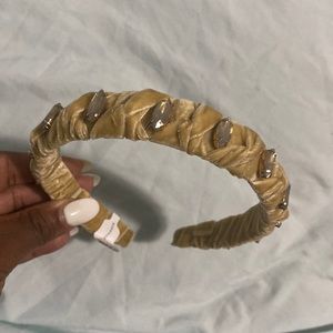 Anthropologie Velvet Embellished Headband, NWT. Never Worn